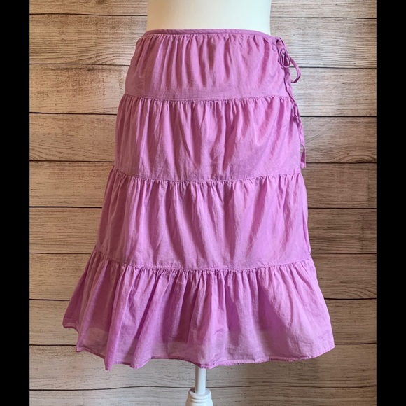 Talbots Dresses & Skirts - Lavender Cotton Flowy Talbots Skirt